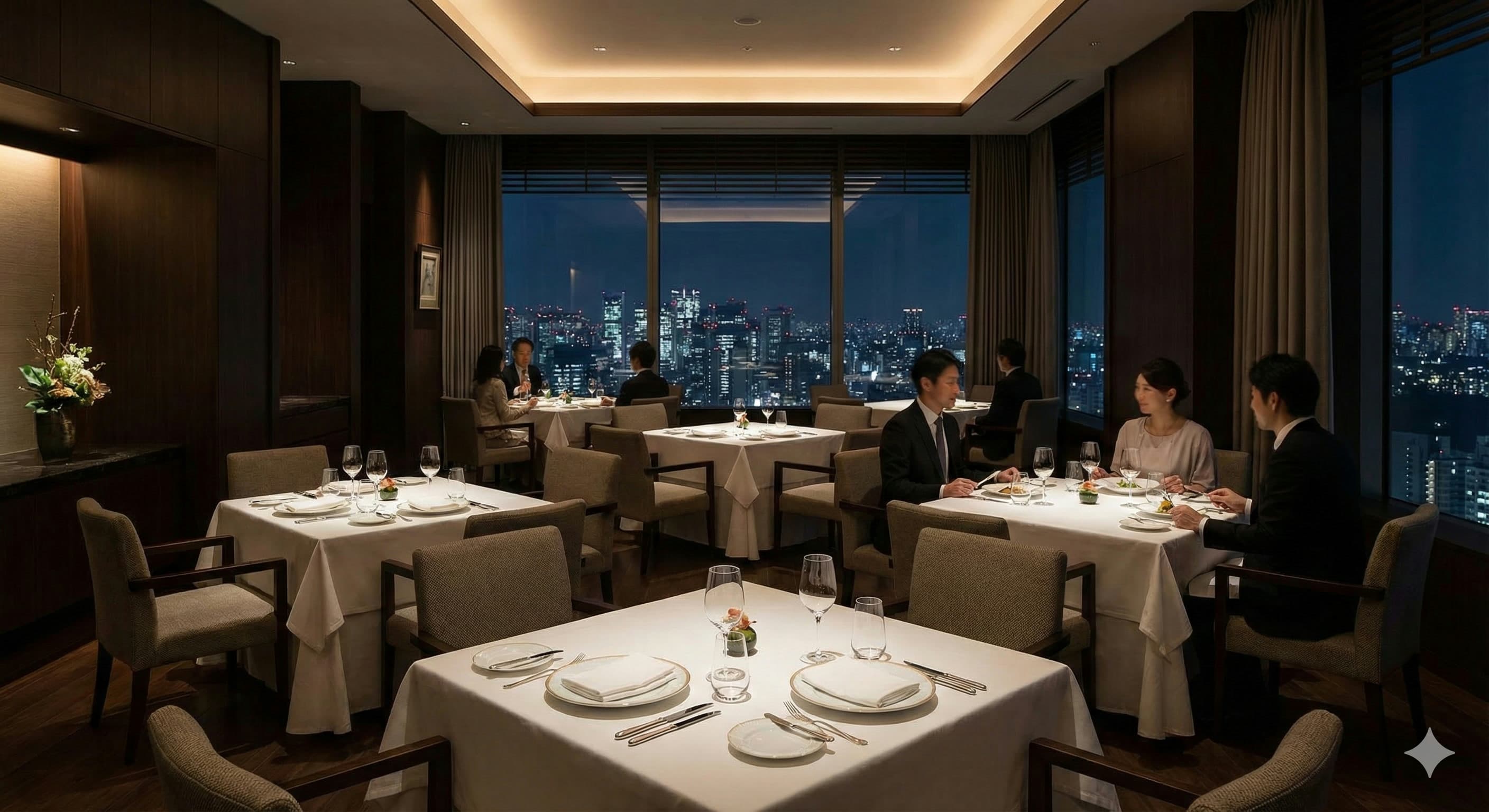 店内の雰囲気（夜）