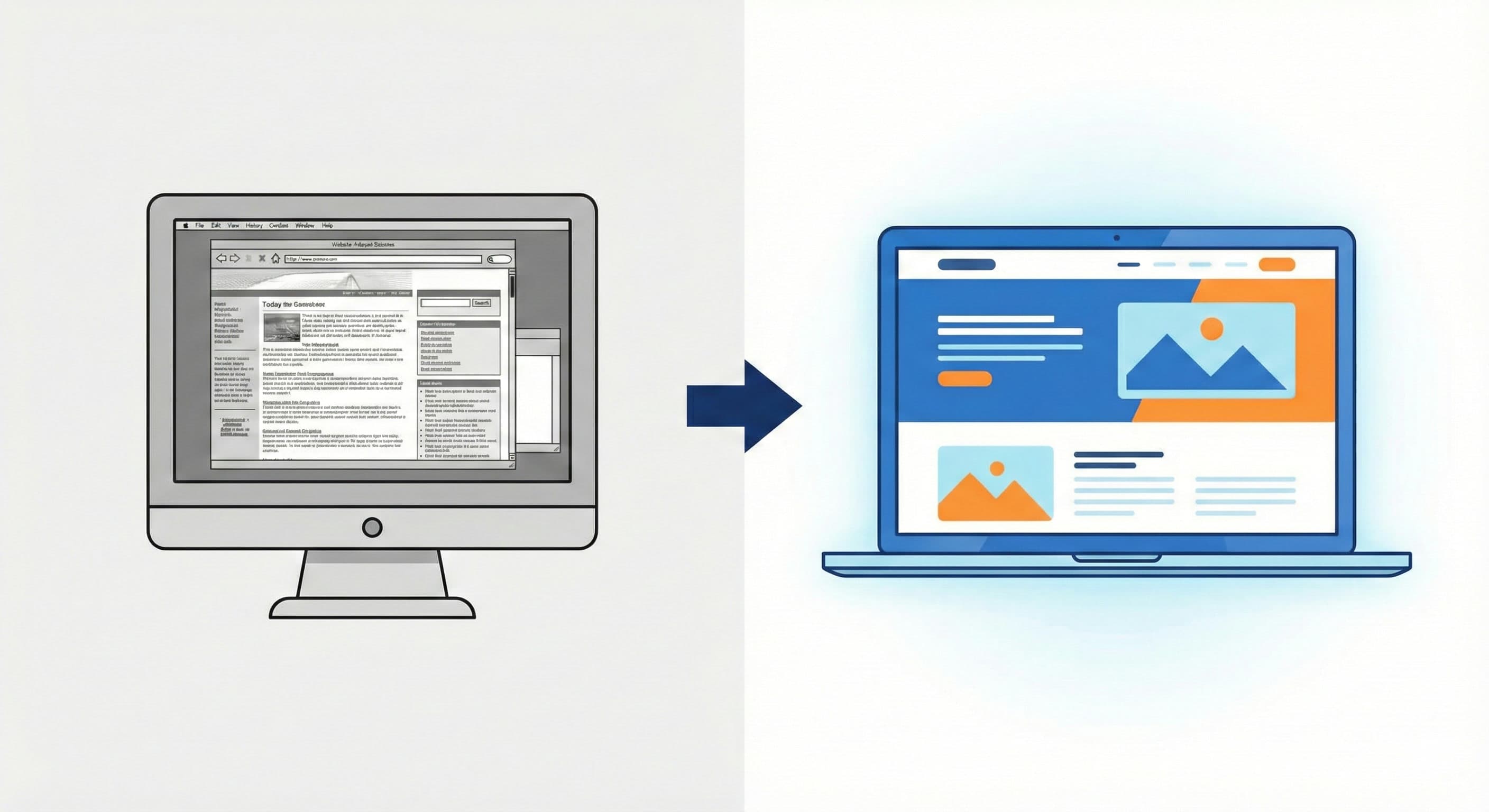 デザインが古い → モダンで信頼感のあるサイトへ